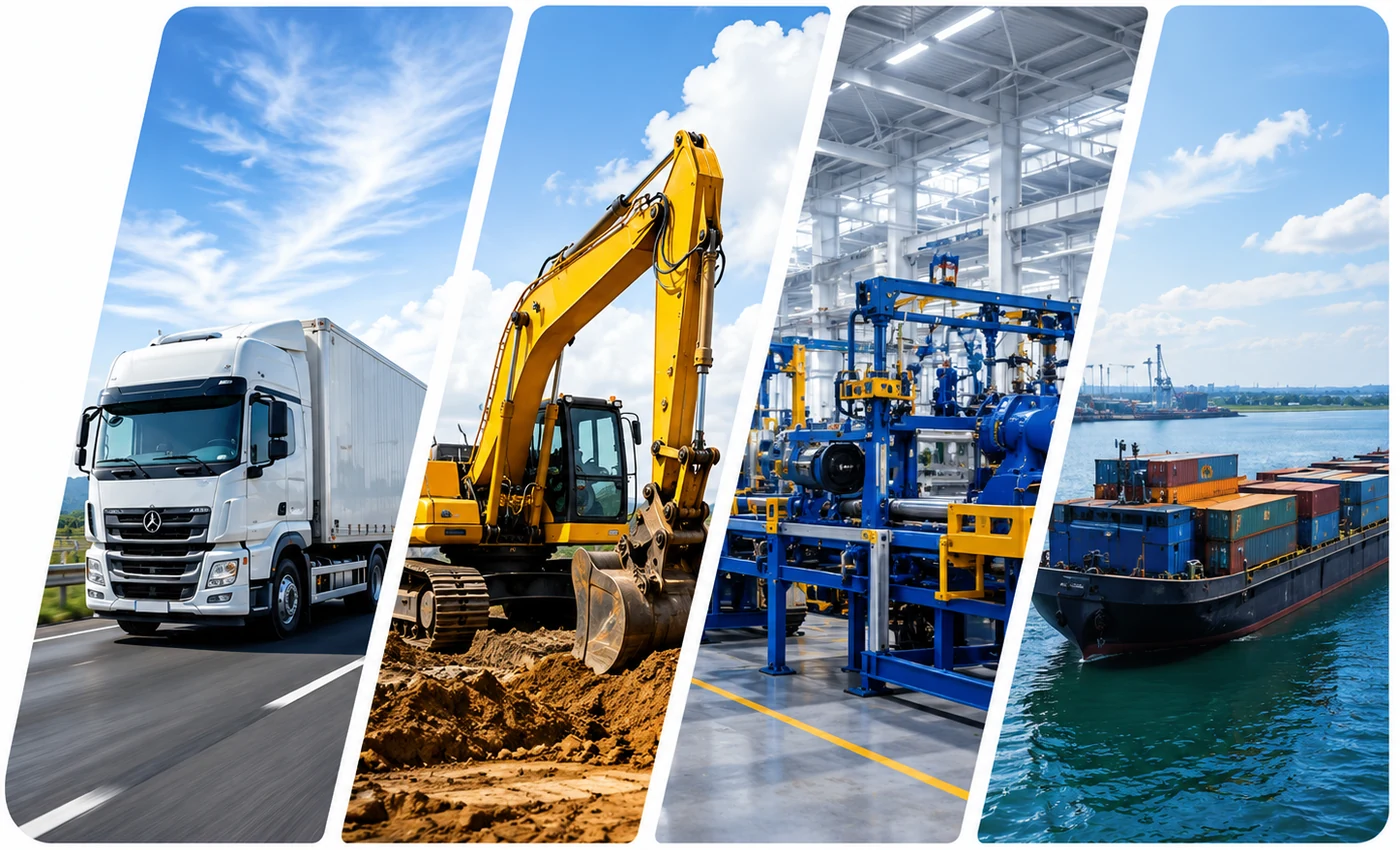 Supply chain assets — logistics, construction, manufacturing, and maritime